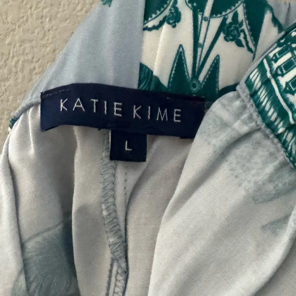 Katie Kime Dallas Toile Pajama Short Set Large Cotton Sleepwear Lounge Classic - Picture 14 of 14